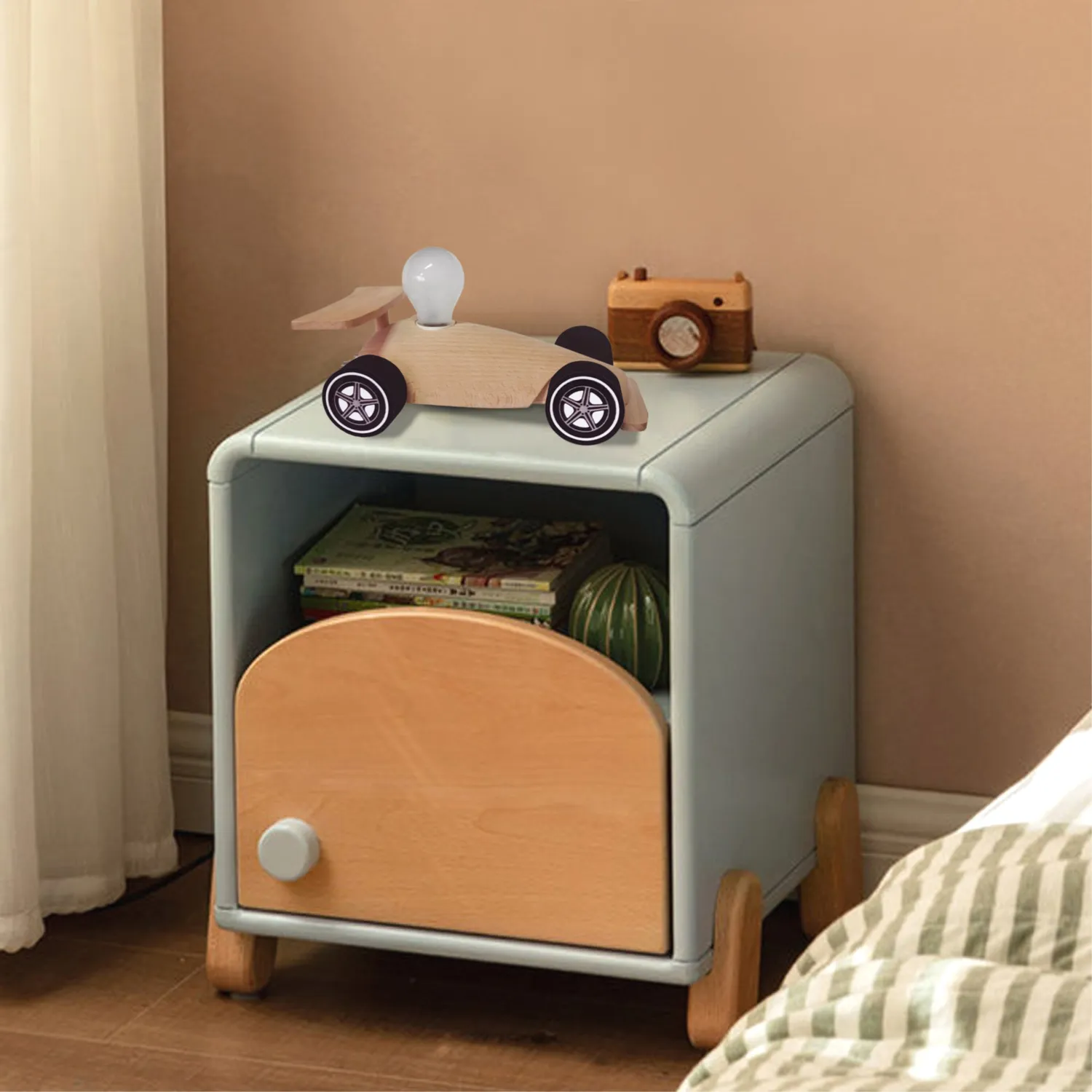 Tosel Mobile lampada da tavolo auto naturale legno