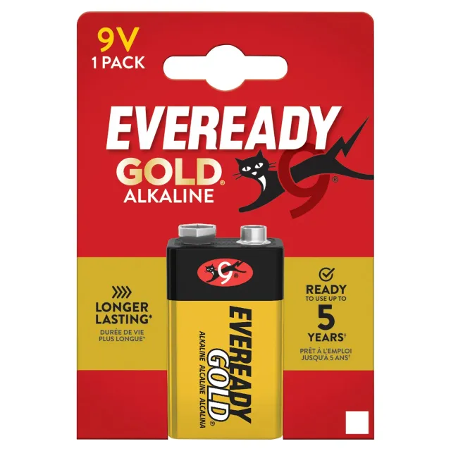 Eveready Gold 9V pila alcalina 9V monouso