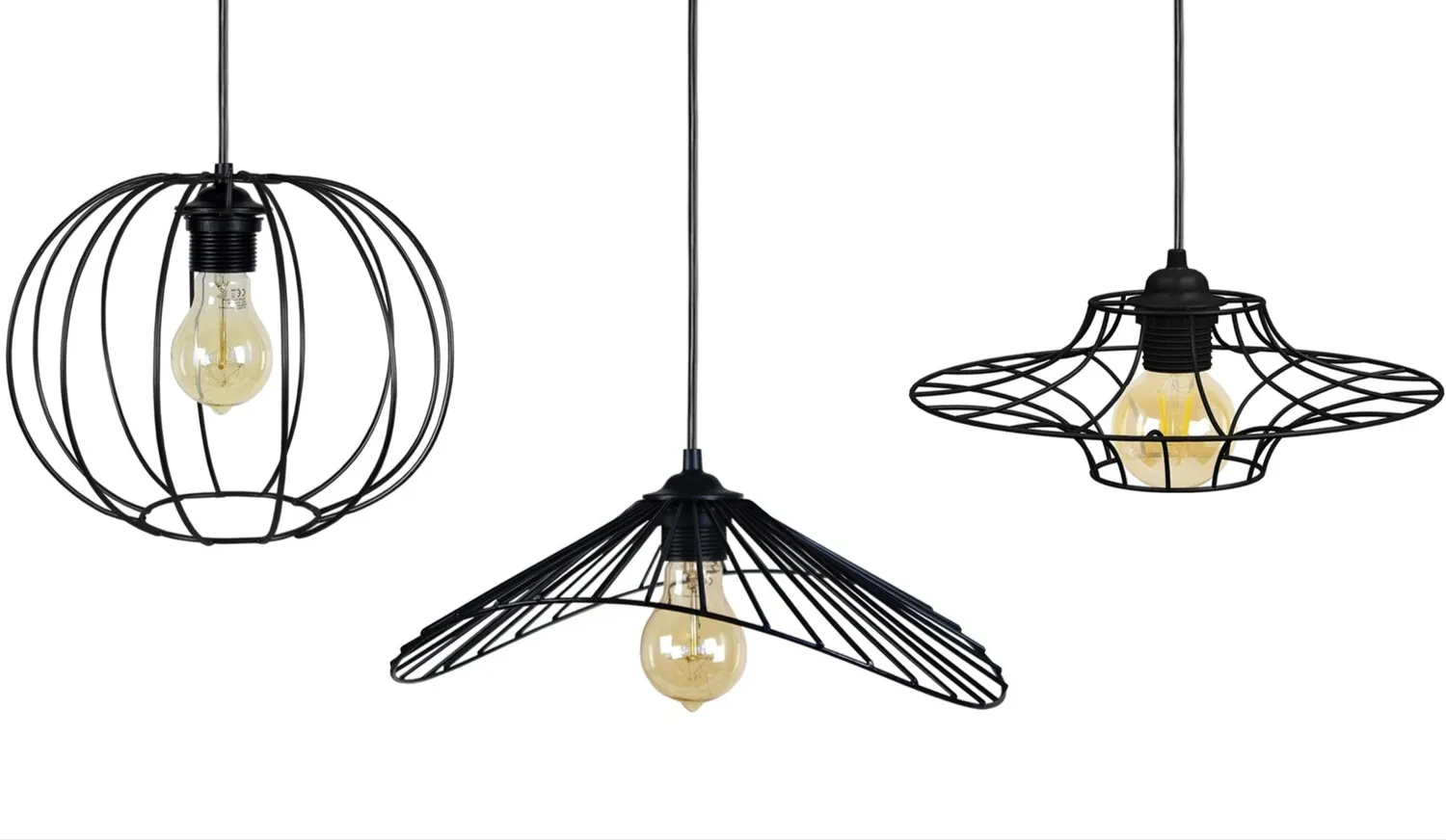 Tosel Asolo Lady UFO lampadario barra 30x90 cm 3 luci