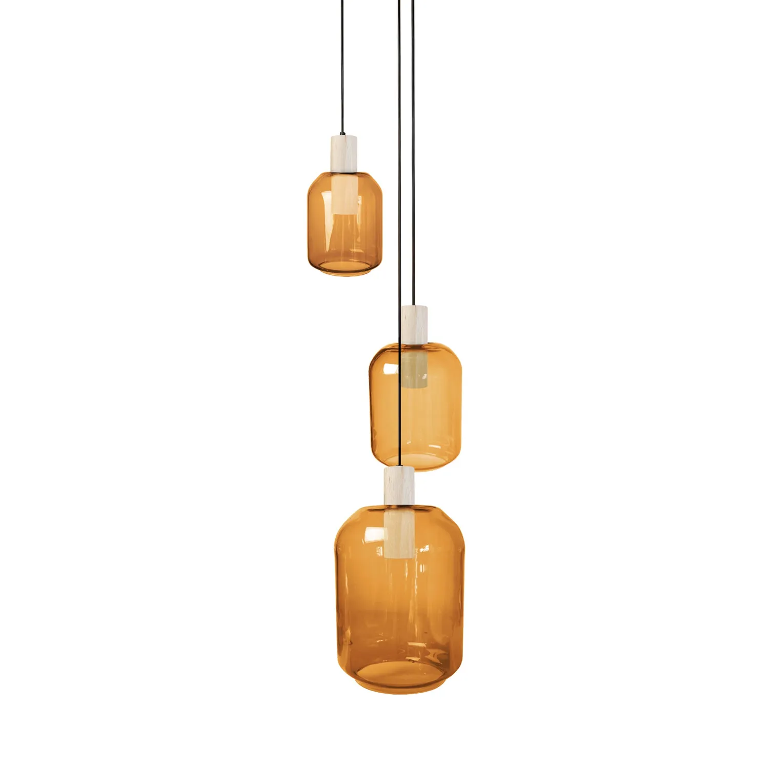 Tosel SVALBARD SMALL lampadario 3 luci E27 tondo