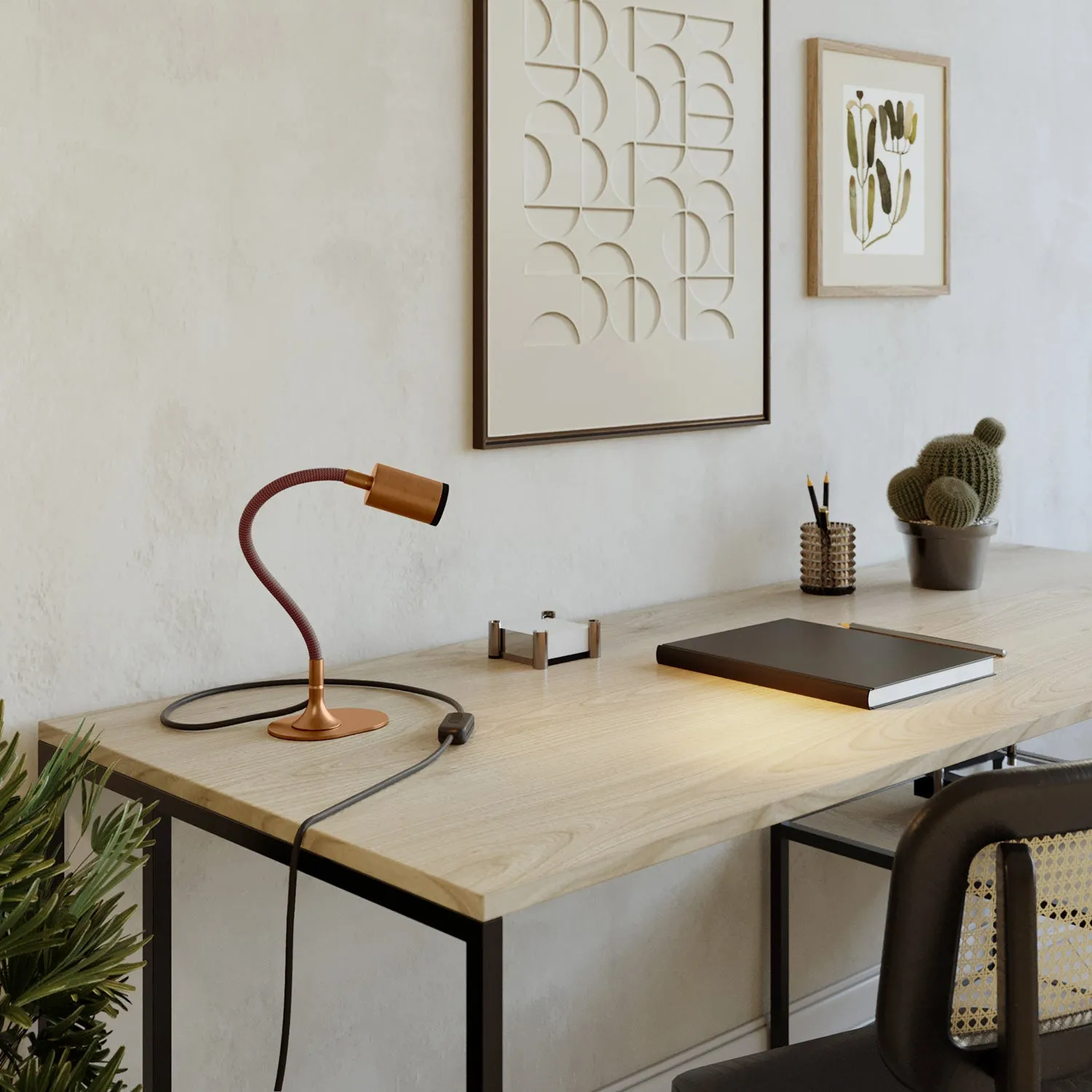 Creative Cables Mag-Y base ovale tavolo rame satinato magnetica