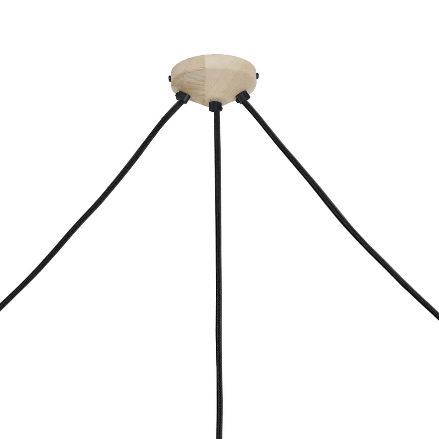 Tosel Amsterdam lampadario barra legno naturale 80cm 3 luci