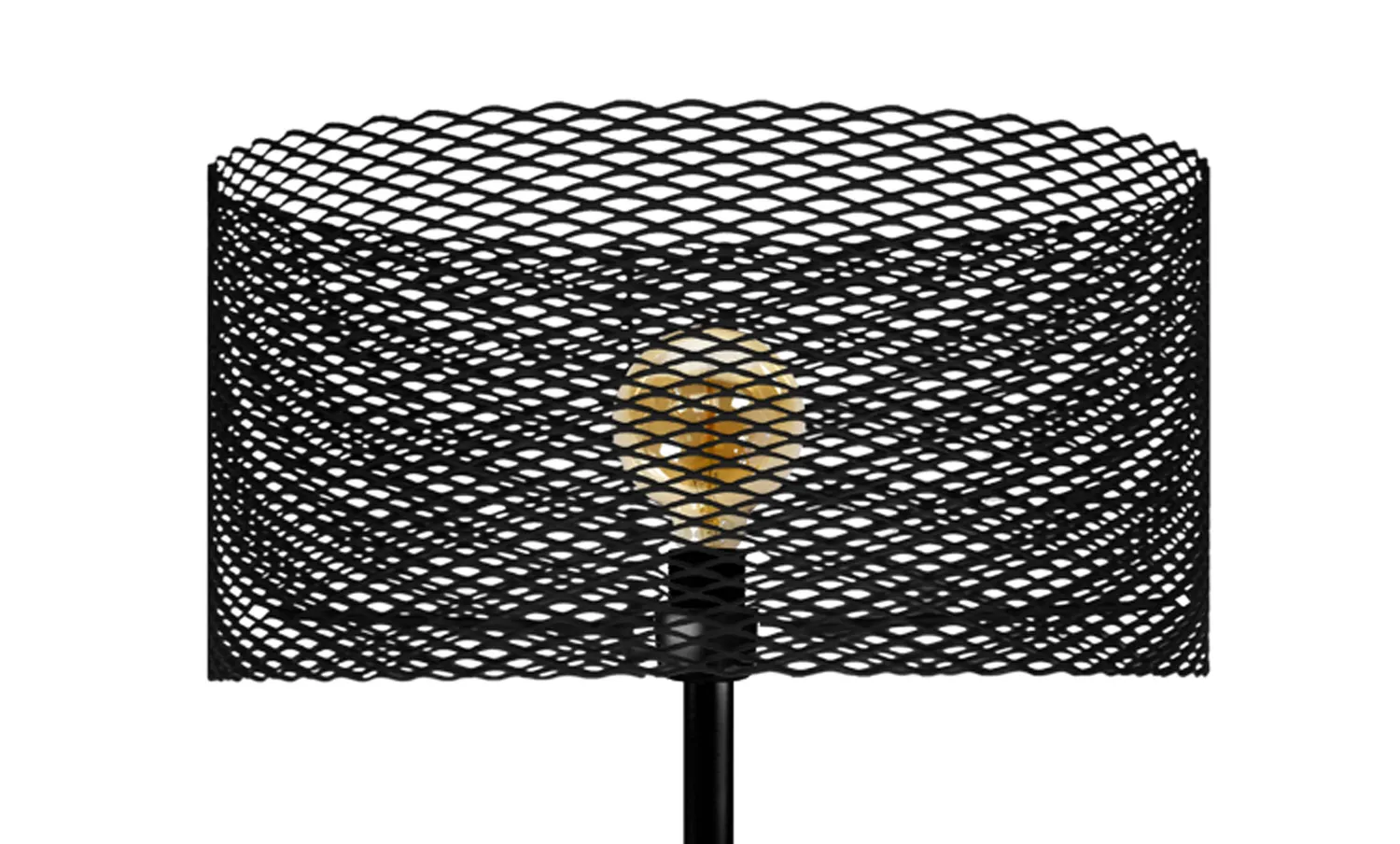 Tosel Adonis piantana colonna 160 cm nero metallo legno