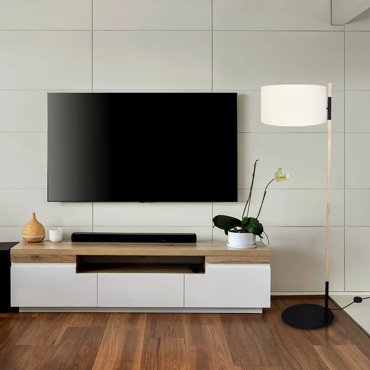 Tosel Taller piantana colonna nero naturale 168 cm