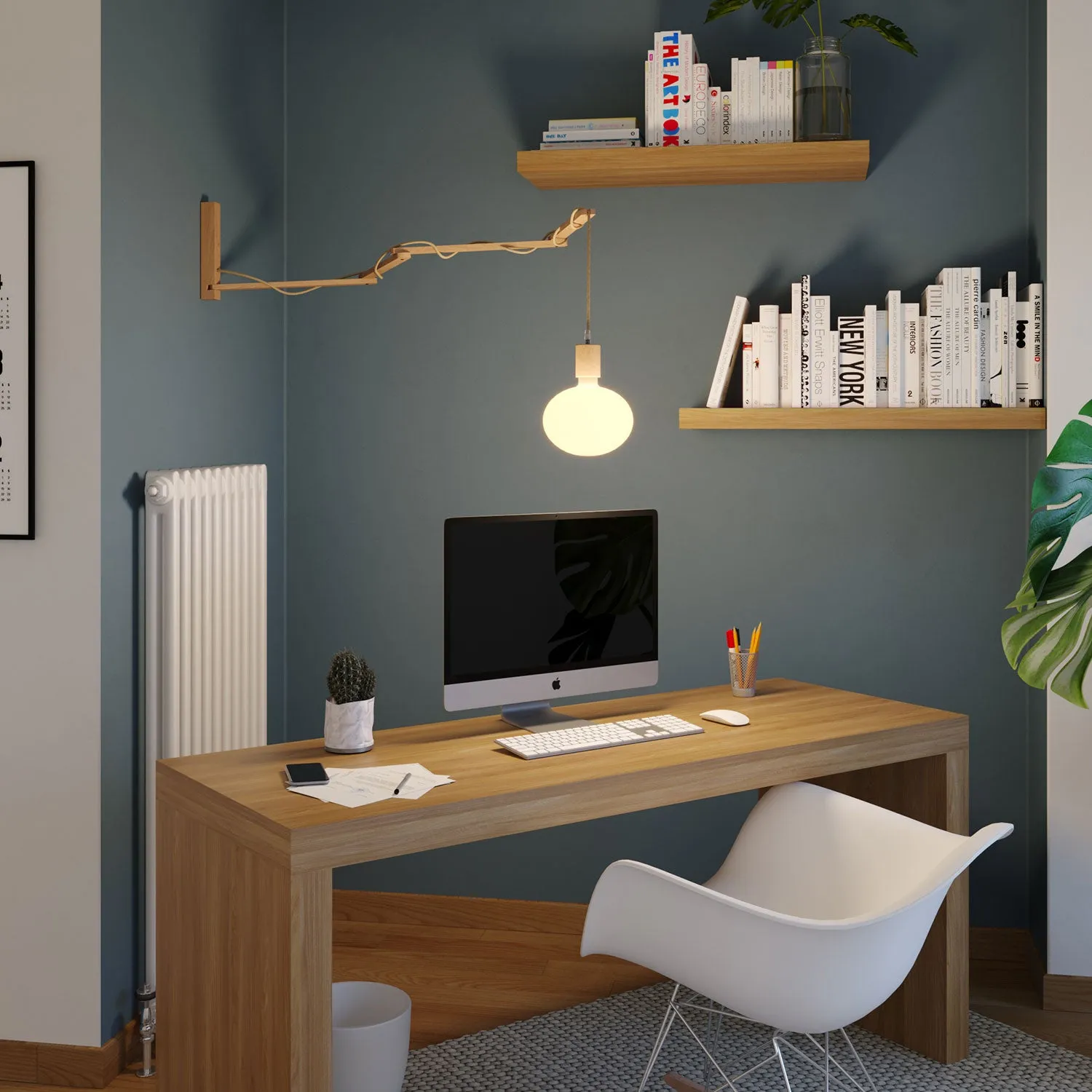 Creative Cables Pinocchio XL supporto parete legno regolabile