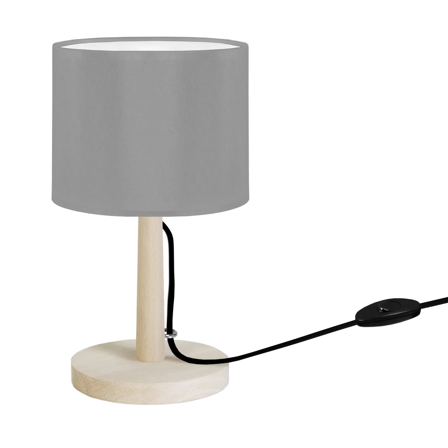 Tosel Mykines lampada comodino 16x28 cm naturale ecru