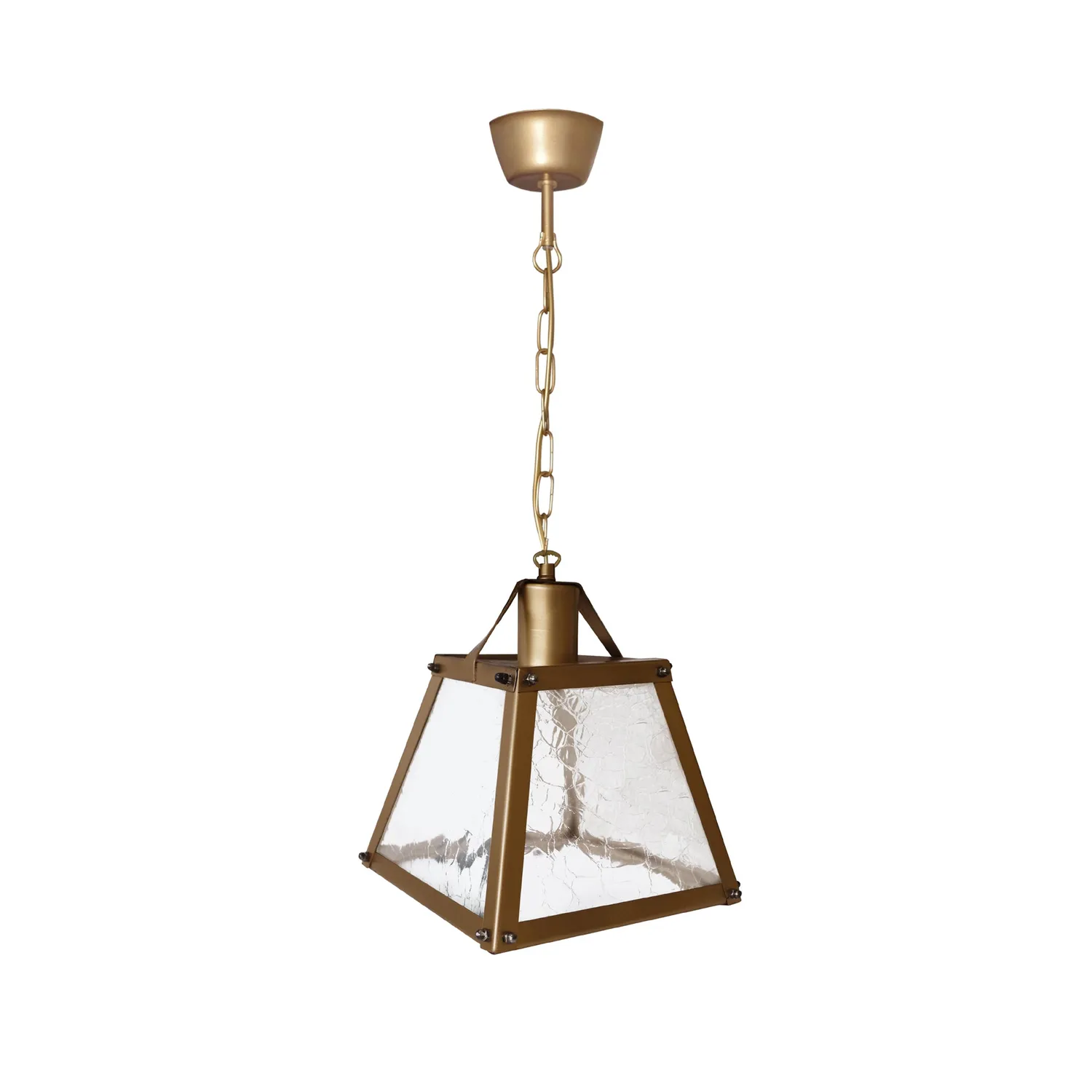 Tosel Viena sospensione vetro 20x110 bronzo E27