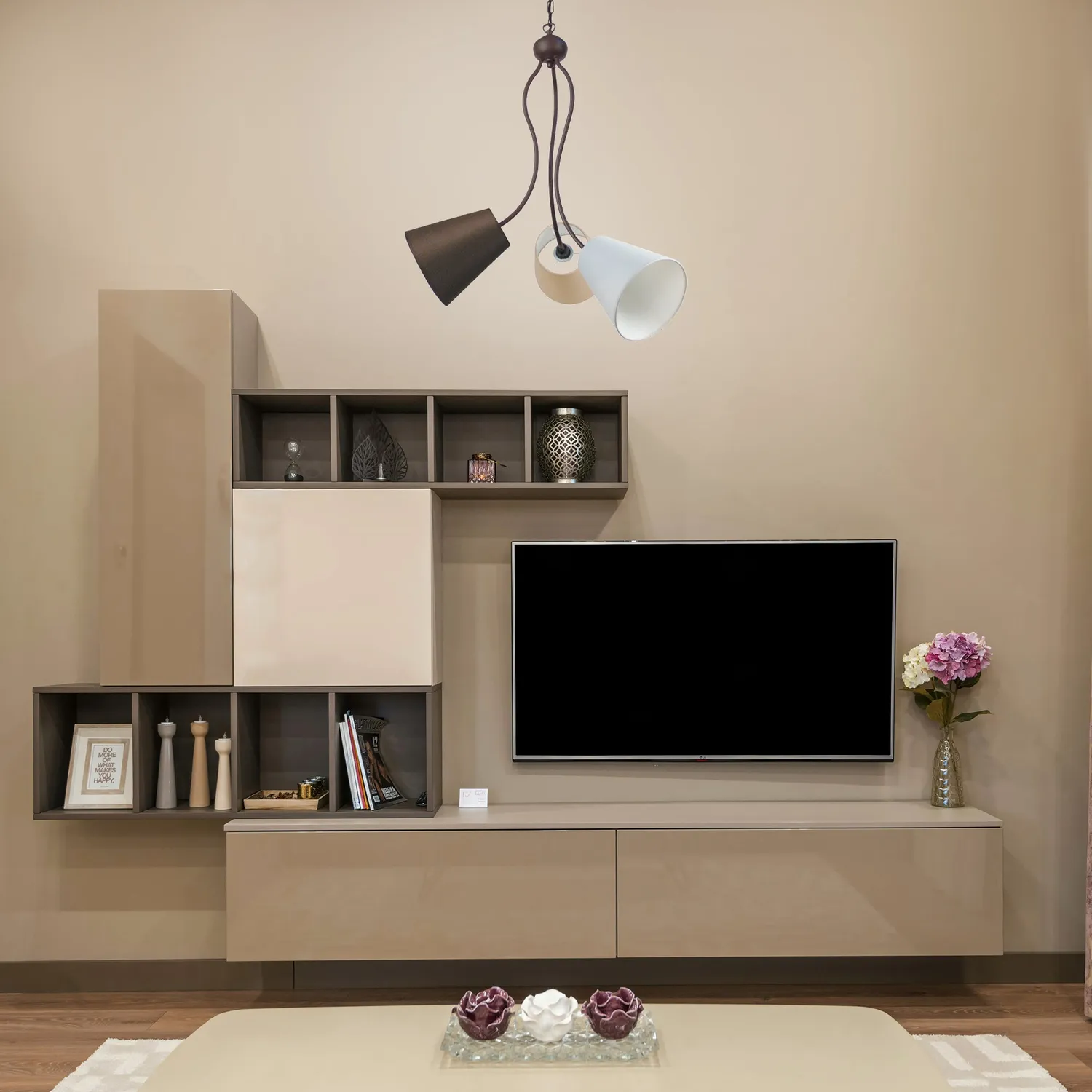 Tosel Nice lampadario multicolore 49x80 cm 3 luci