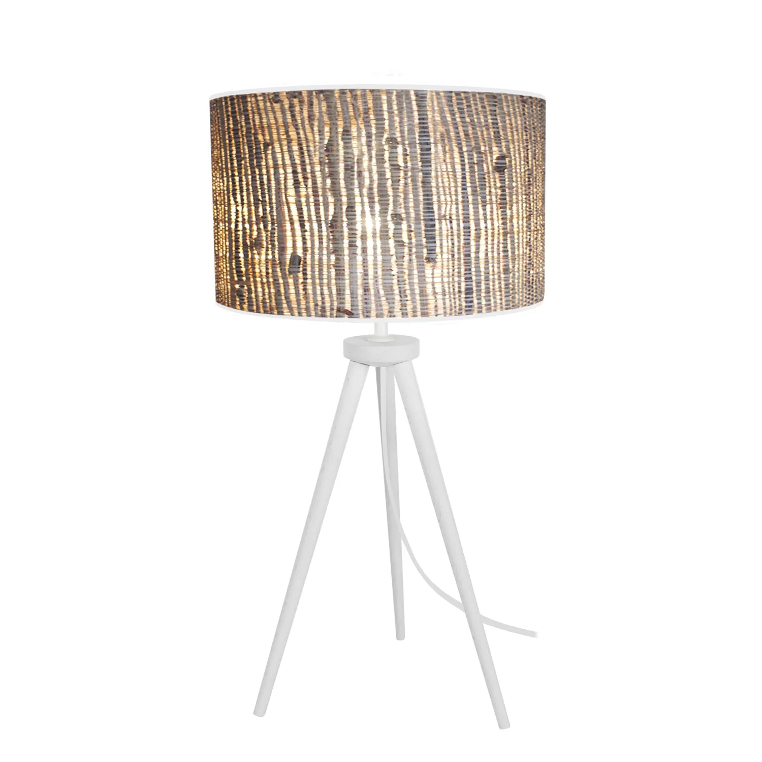 Tosel Jute Lampada Comodino Treppiede Juta 30x54 cm E27