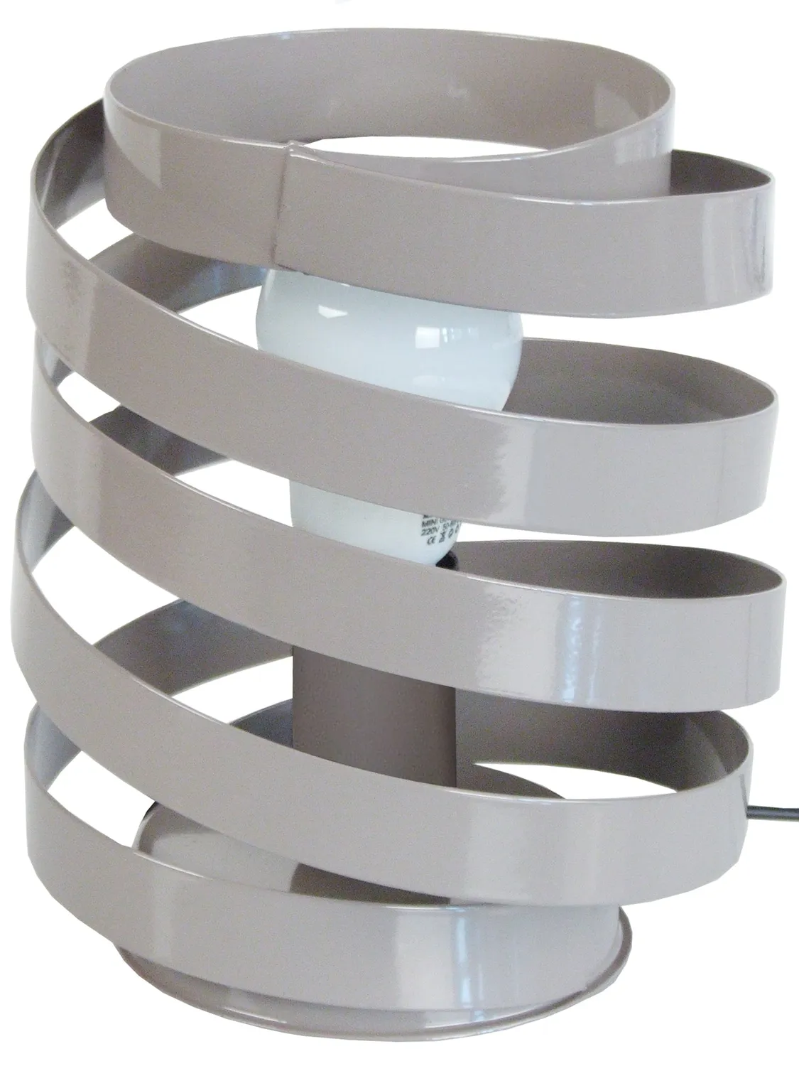 Tosel Barber Pole lampada tavolo nera 18x22 metallo