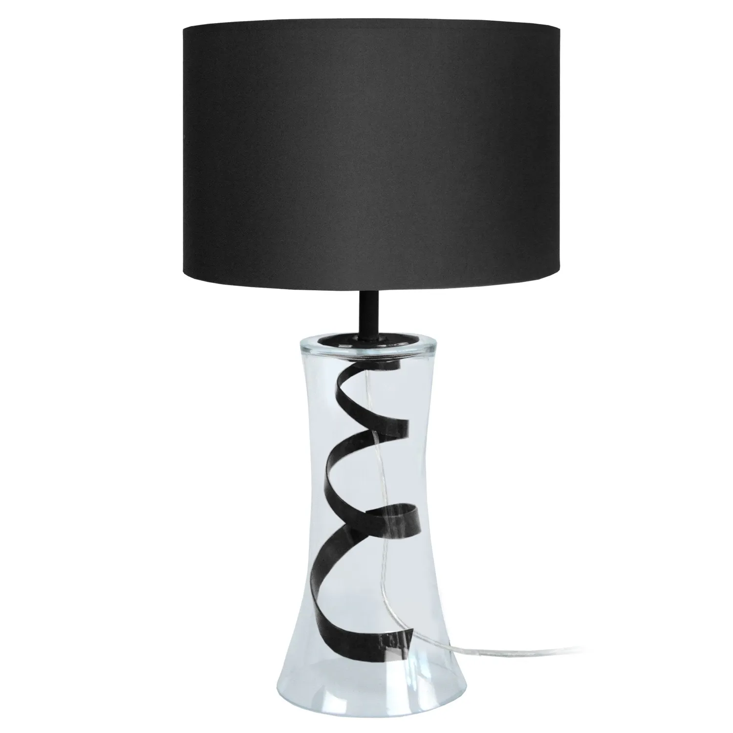 Tosel Petit Trompeta lampada tavolo grigia 25x30 cm vetro