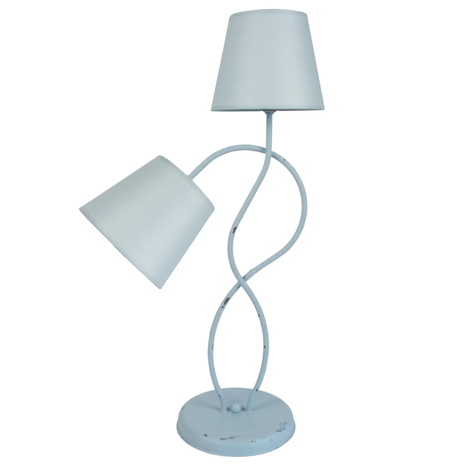 Tosel Balazuc lampada da tavolo crema 2 luci