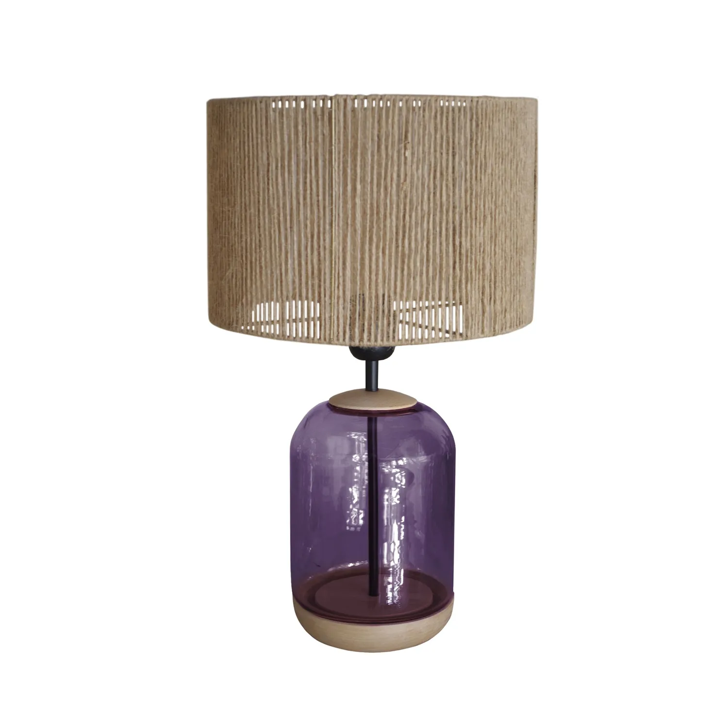 Tosel Svalbard S lampada da tavolo 41 cm juta