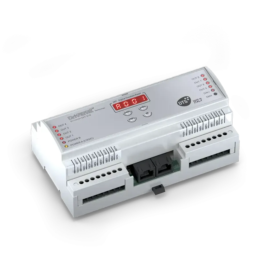 DTS Drivenet 28 C DIN centralina DMX