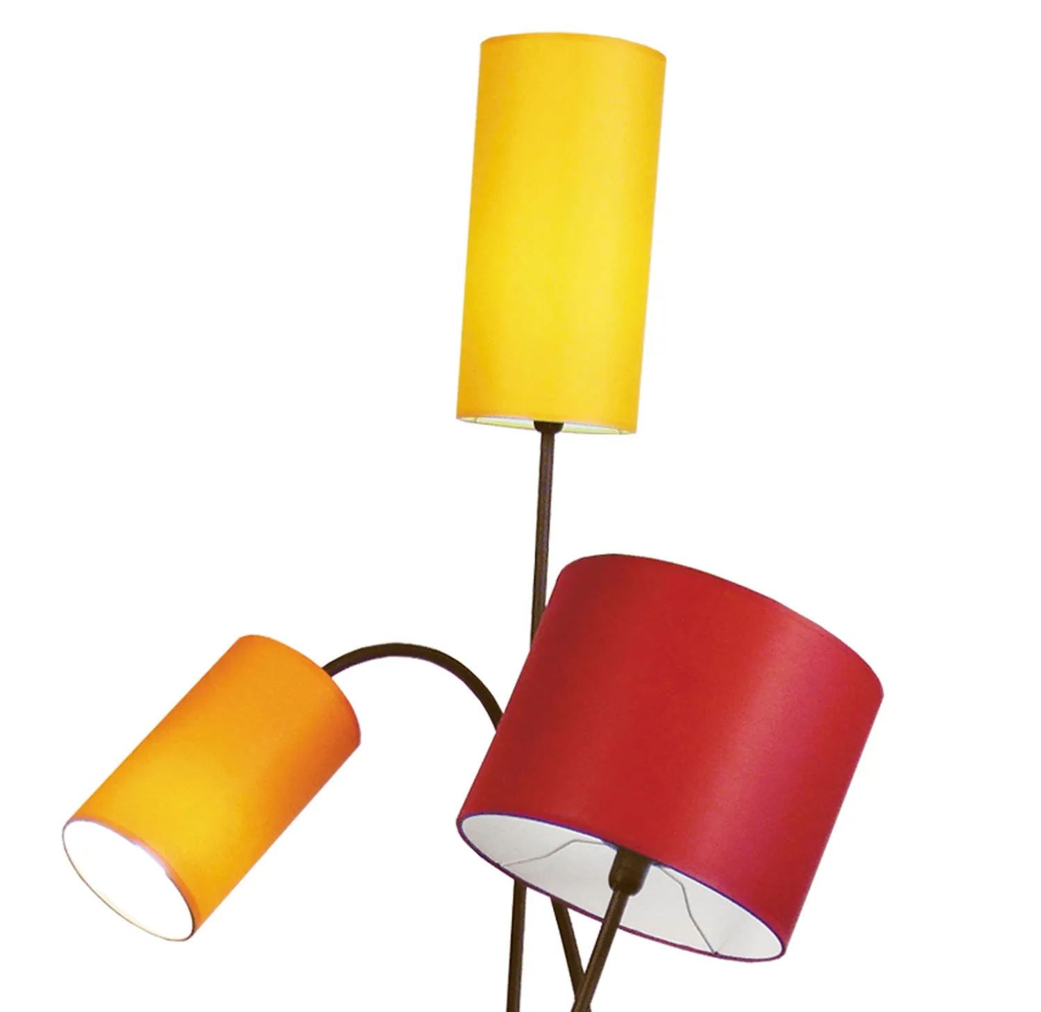 Tosel MIDI piantana marrone 45x170 cm 3 luci tessuto