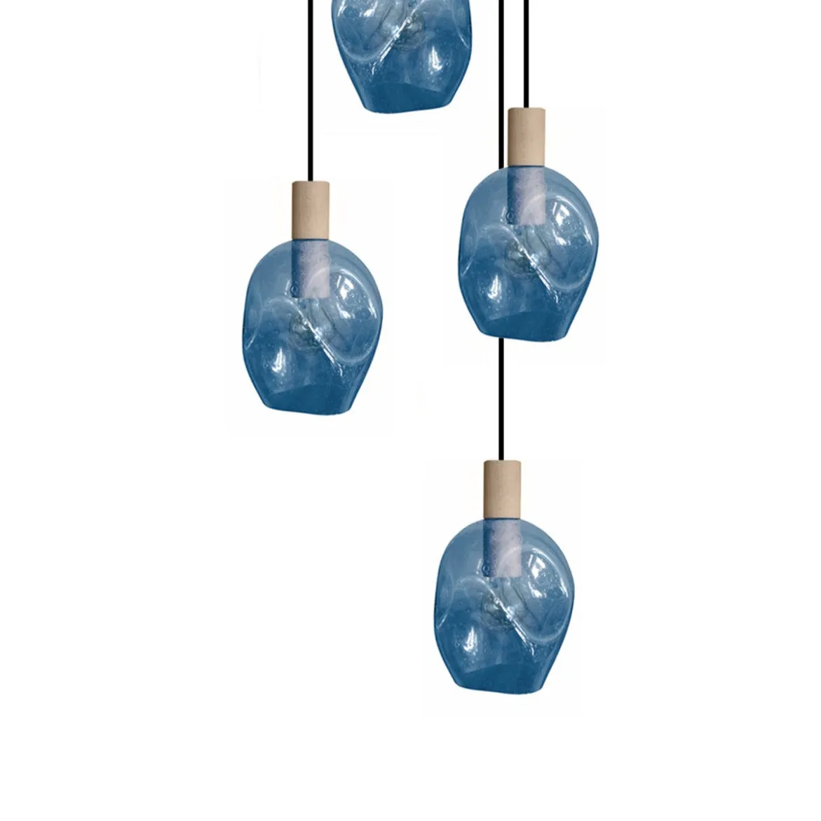 Tosel VINGOLF lampadario legno 5 luci E27 60x100