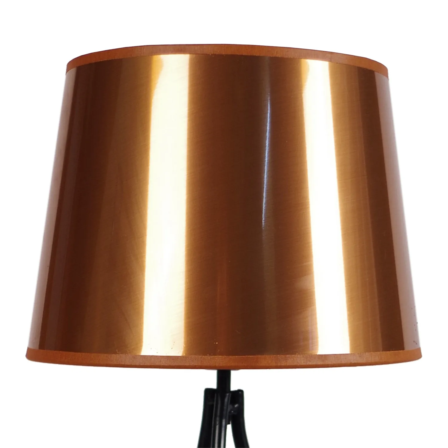 Tosel Pied Triangle lampada da tavolo nero-rame 30x54 cm