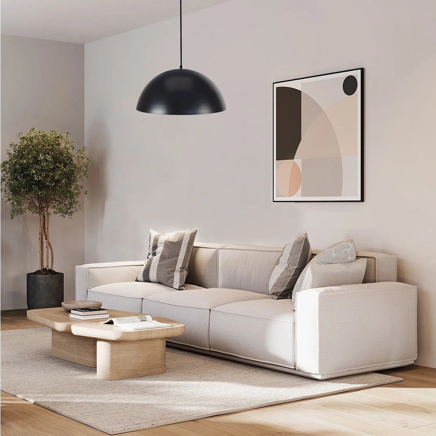 Tosel Gamelle sospensione 42 cm avorio luce tavola