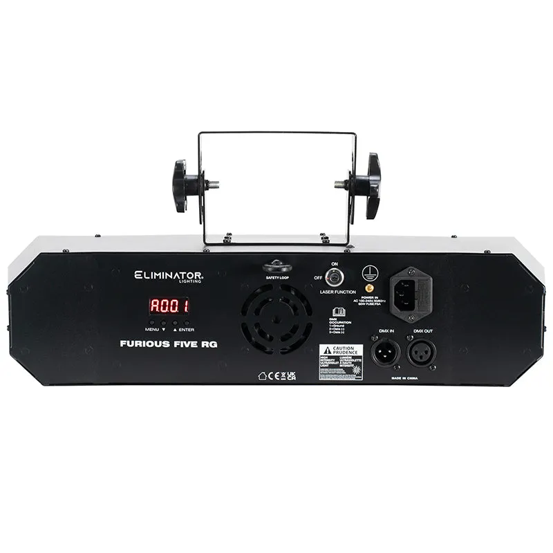 American DJ Furious Five RG effetto luce LED 5 in 1 rosso verde