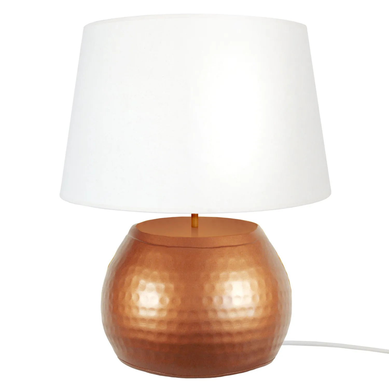 Tosel Mumbai lampada tavolo cromo ecrù 50x60 sfera