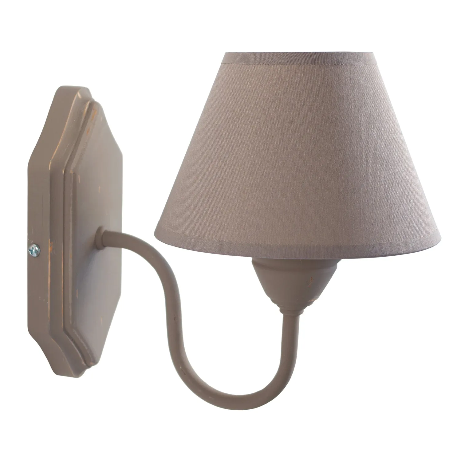 Tosel Issy applique legno metallo bianca E14 22x16cm