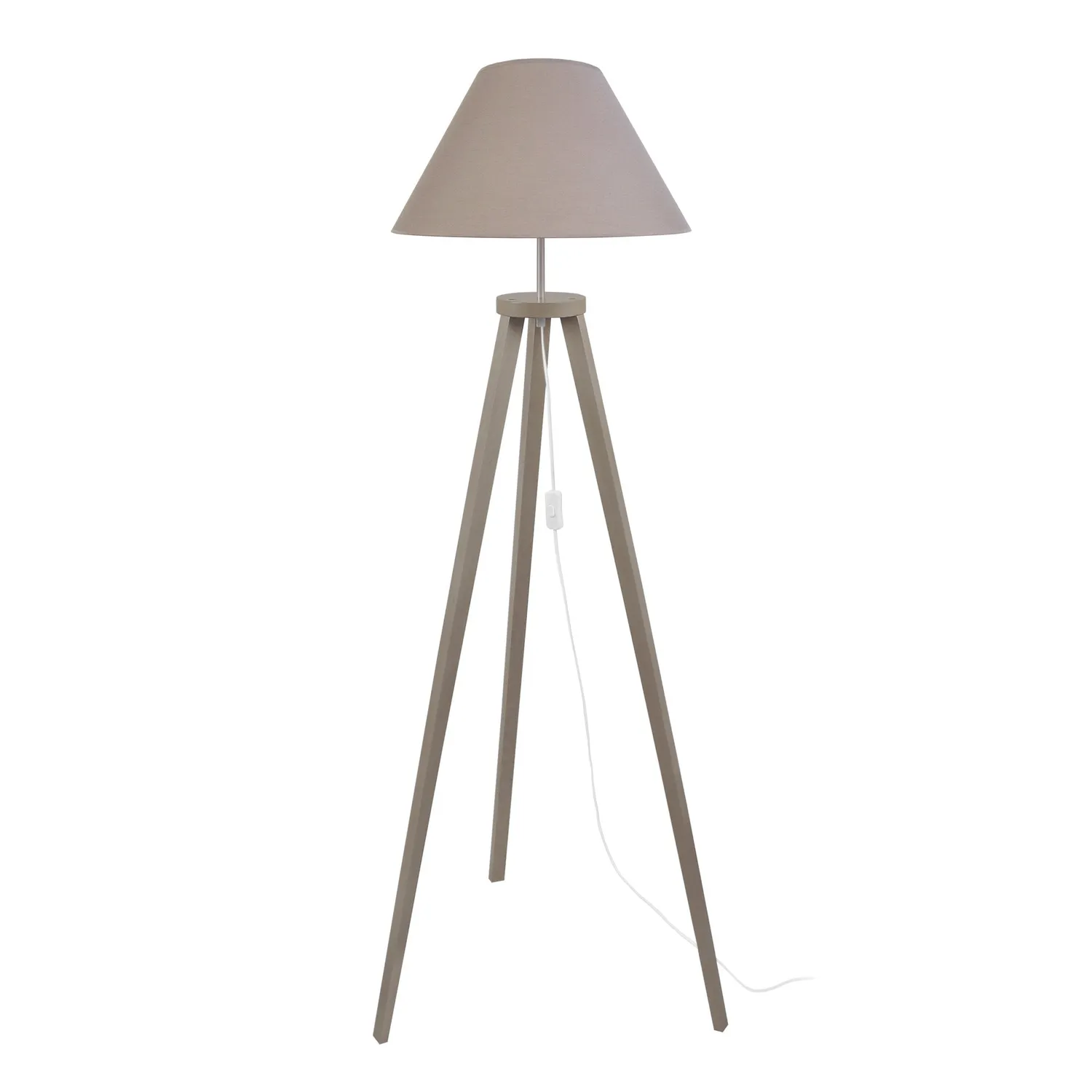 Tosel Malmo piantana treppiede bianco 40x156cm E27