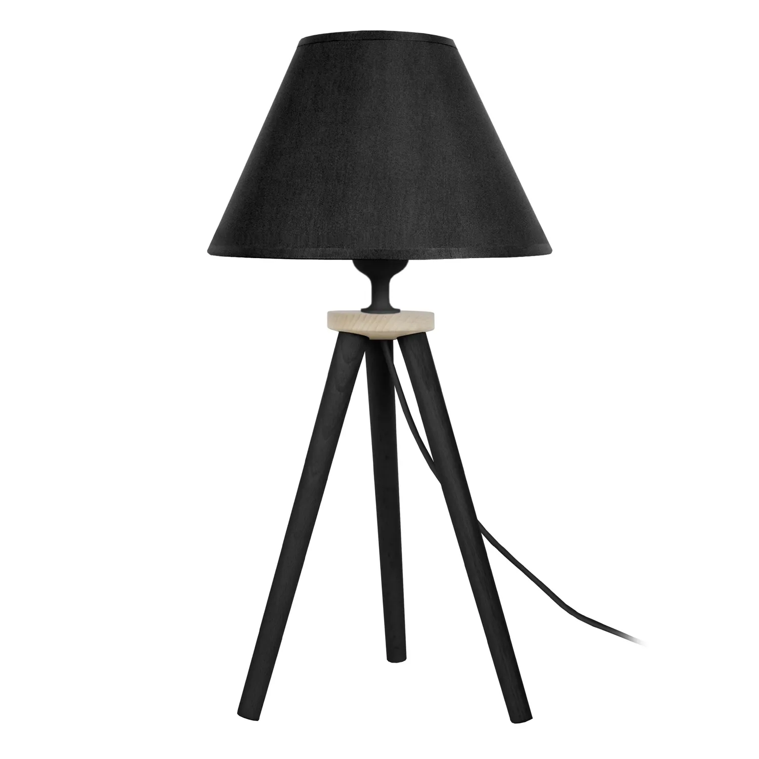 Tosel Utgard lampada tavolo treppiede naturale ecru E27