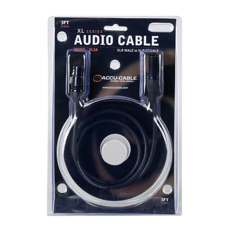 American DJ Accu-Cable XL3A cavo XLR 0,9 m bilanciato