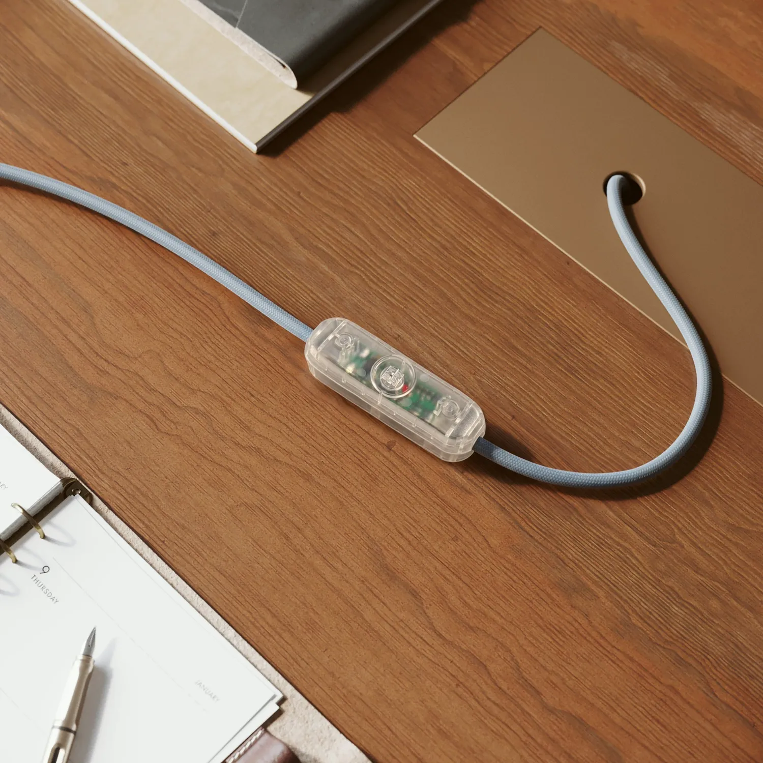 Creative Cables Castiglioni dimmer trasparente tavolo LED