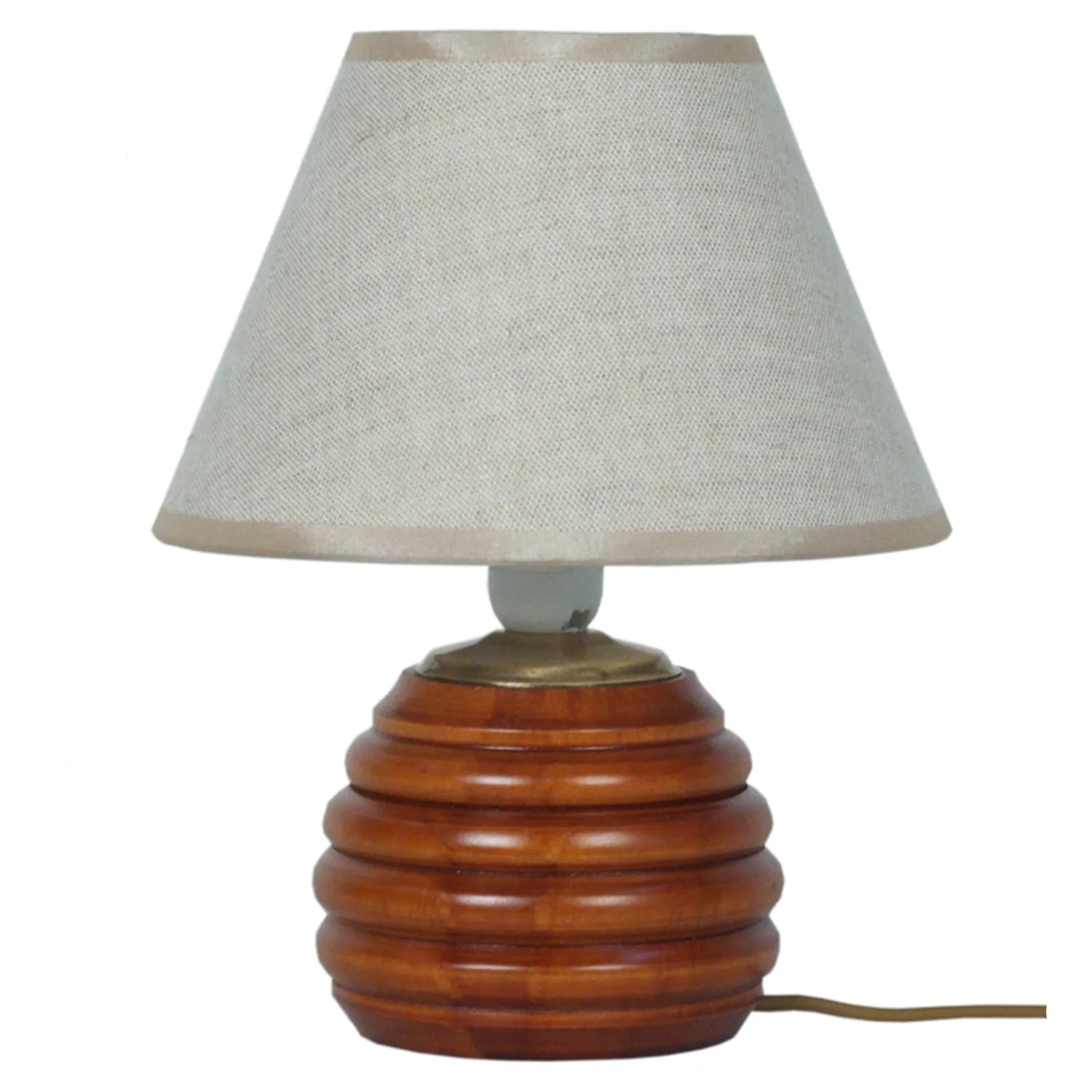 Tosel Michelin Bois lampada comodino legno 18cm E14