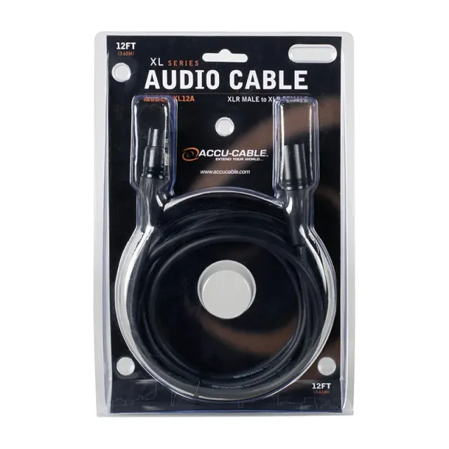 American DJ Accu-Cable XL12A Cavo XLR 3,6 m Bilanciato