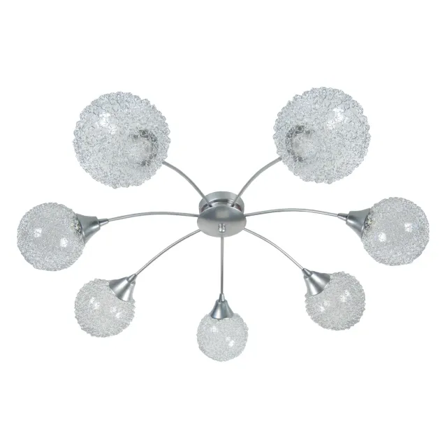 Tosel Actuelle lampadario alluminio 68 cm vetro