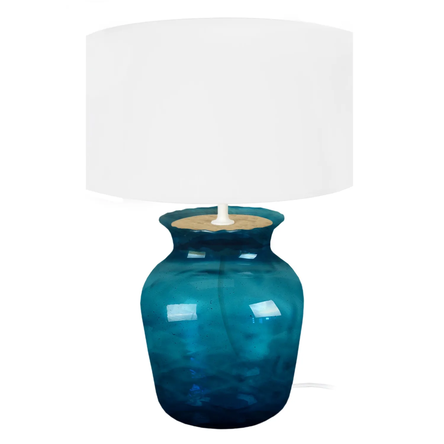 Tosel Pot Lampada da Tavolo Vetro Trasparente 45 cm E27