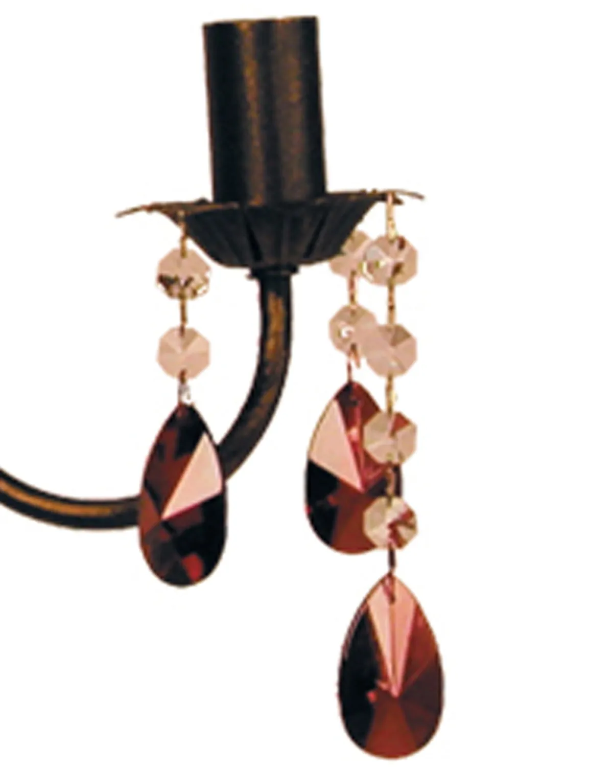 Tosel Pampilles lampadario 3 luci marrone 44 cm E14