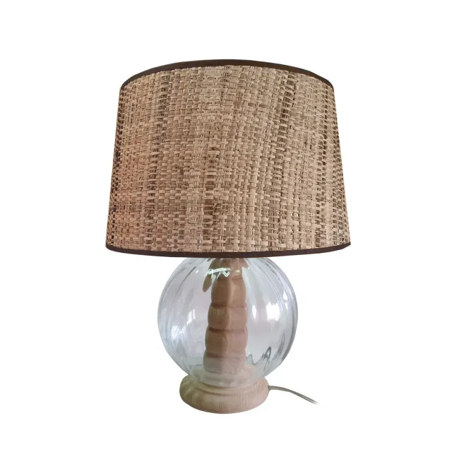 Tosel Bari lampada da tavolo vetro trasparente 30 cm