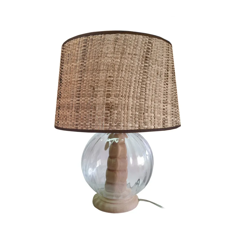 Tosel Bari lampada da tavolo vetro trasparente 30 cm