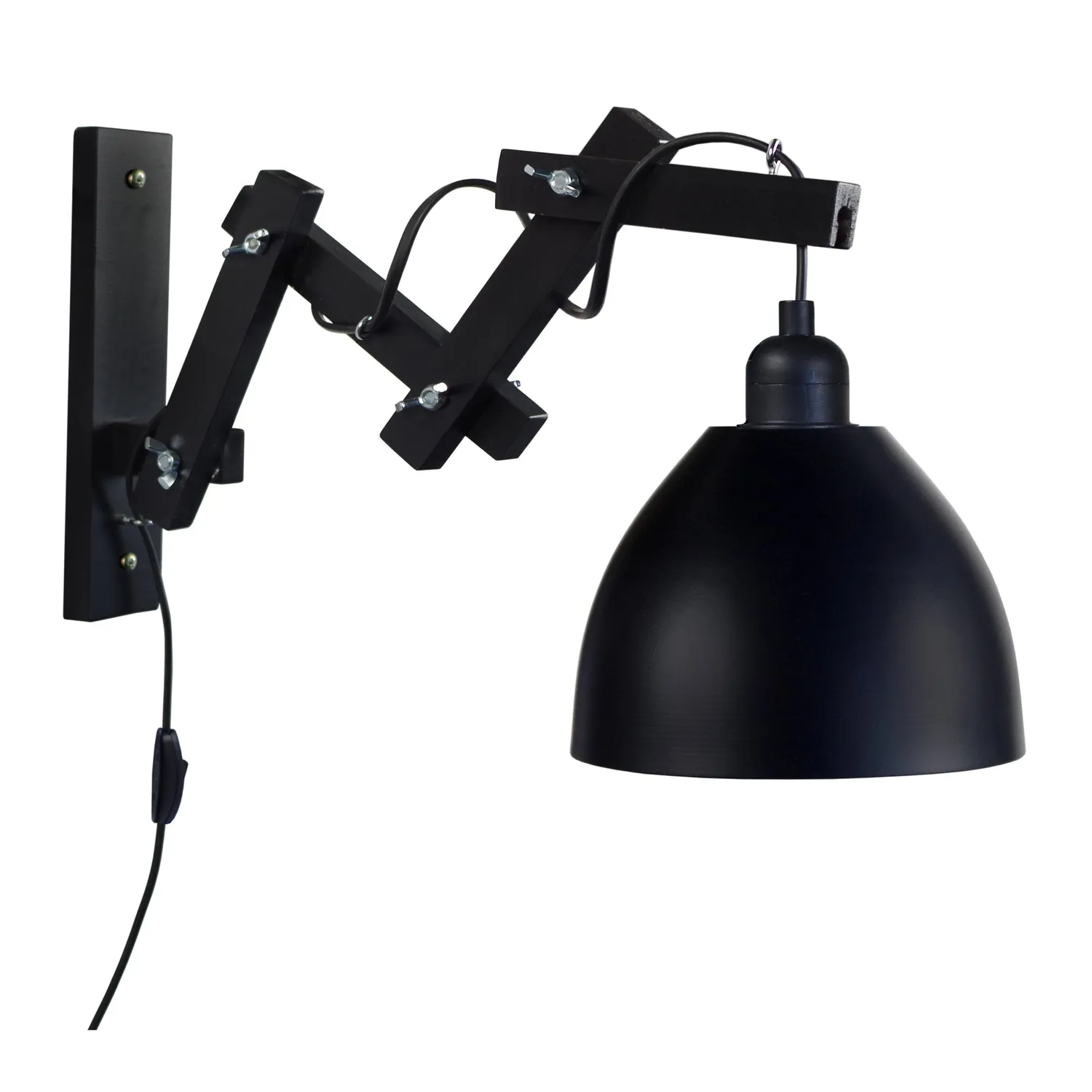Tosel Pilori Celica applique legno braccio 55cm E27