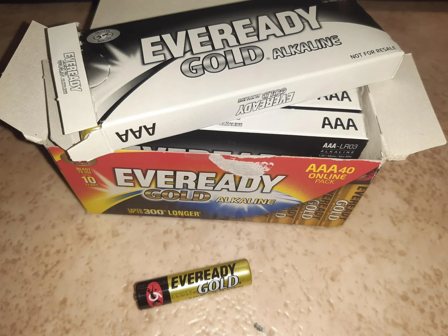 Eveready Gold Batterie Alcaline AA AAA 80 pezzi lunga durata