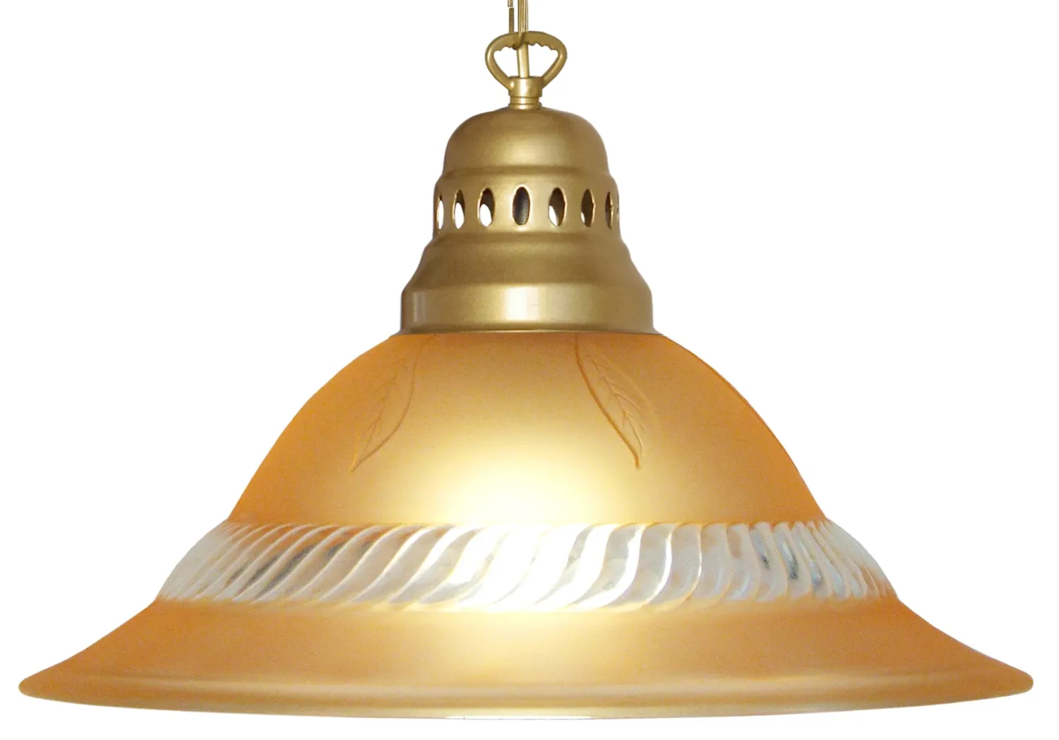 Tosel Classique sospensione vetro 40x100cm ambra