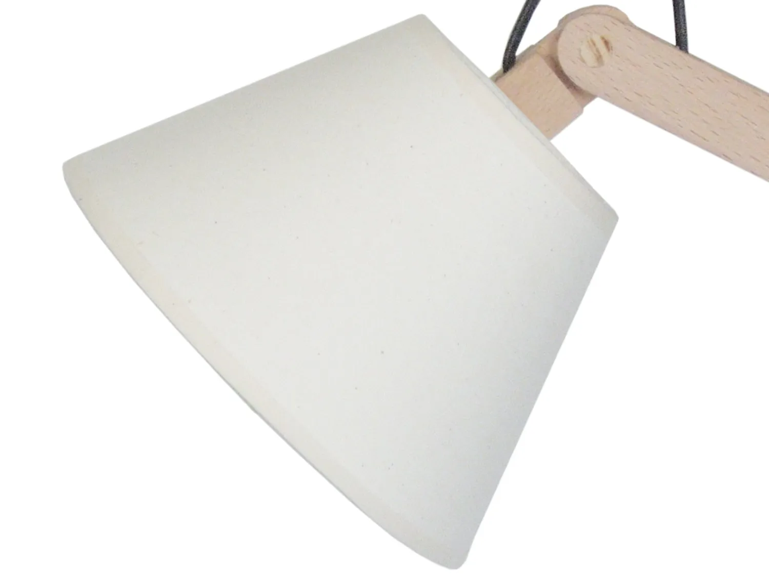 Tosel Freki lampada tavolo legno 45 cm naturale ecrù