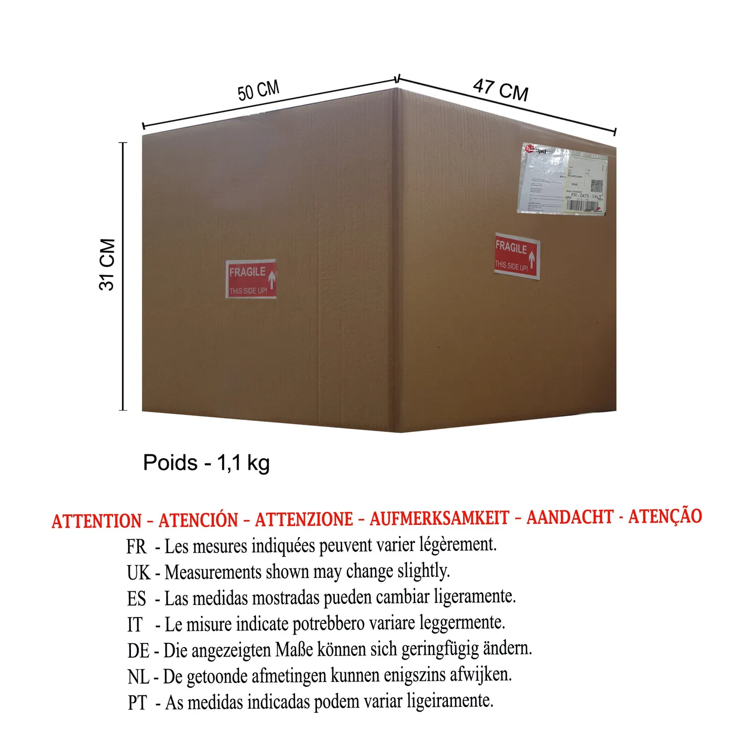 Tosel Cylindrique 45A paralume bianco 45 cm tessuto