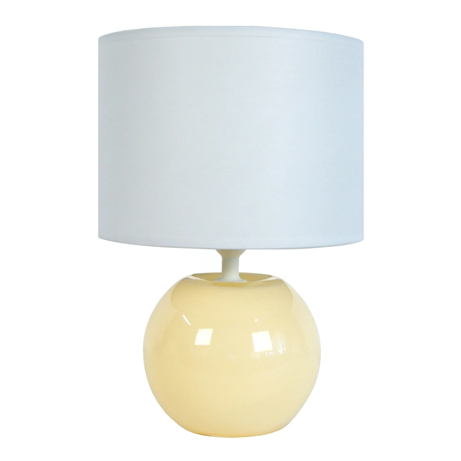 Tosel Alina Lampada Tavolo 35x48 cm Crema Grigio Vetro