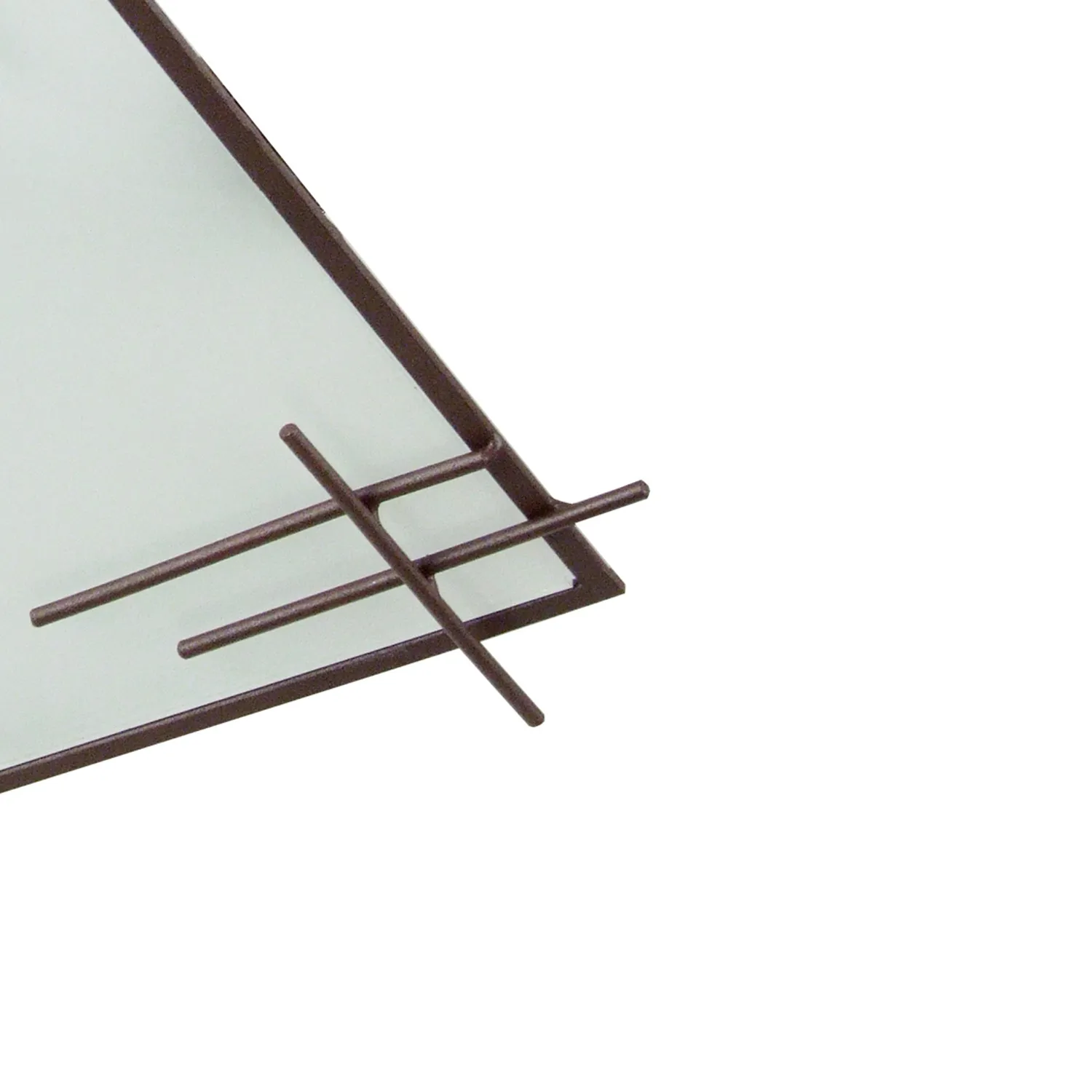 Tosel Tokyo Plafoniera Vetro Quadrata Bianca 35 cm