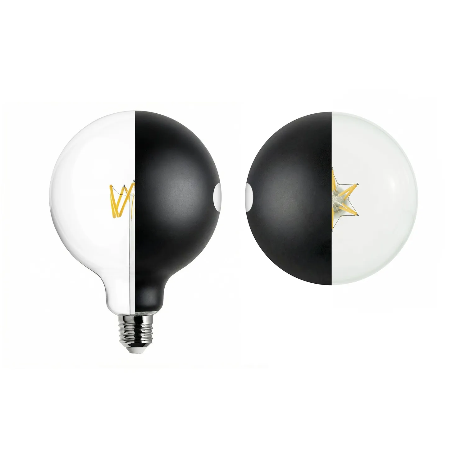 Creative Cables Talia G125 lampadina LED nera E27 dimmerabile