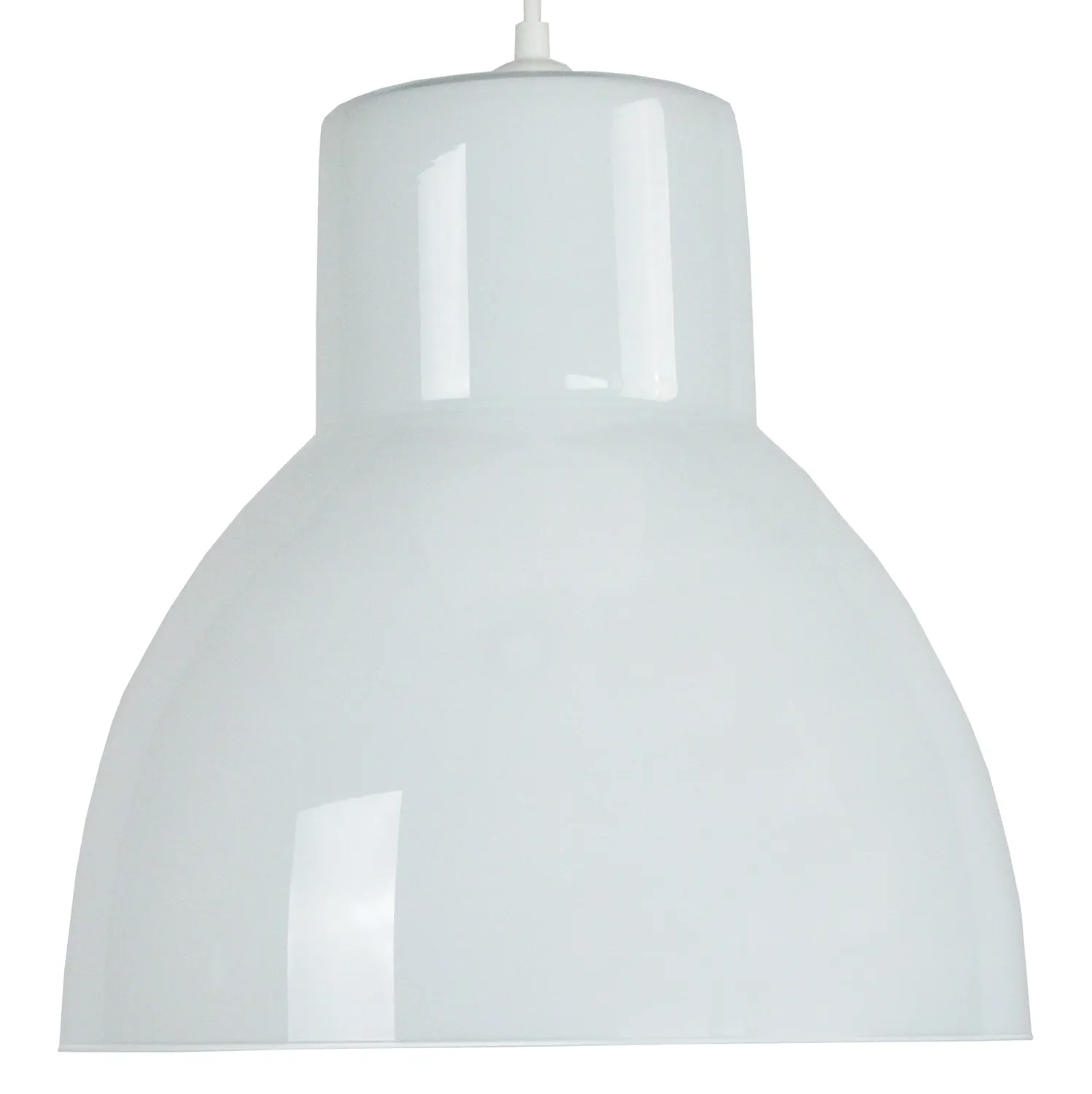 Tosel Cloche Verre sospensione campana vetro nero 30x100cm