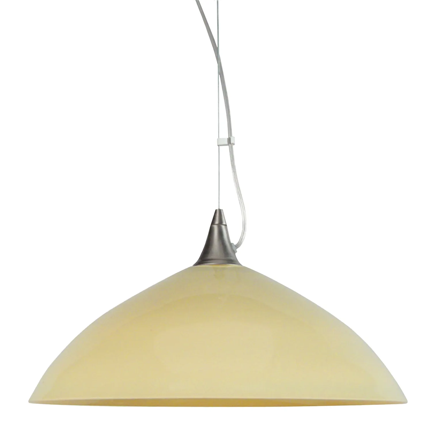 Tosel Divy lampada a sospensione bianco 38x100 cm cupola