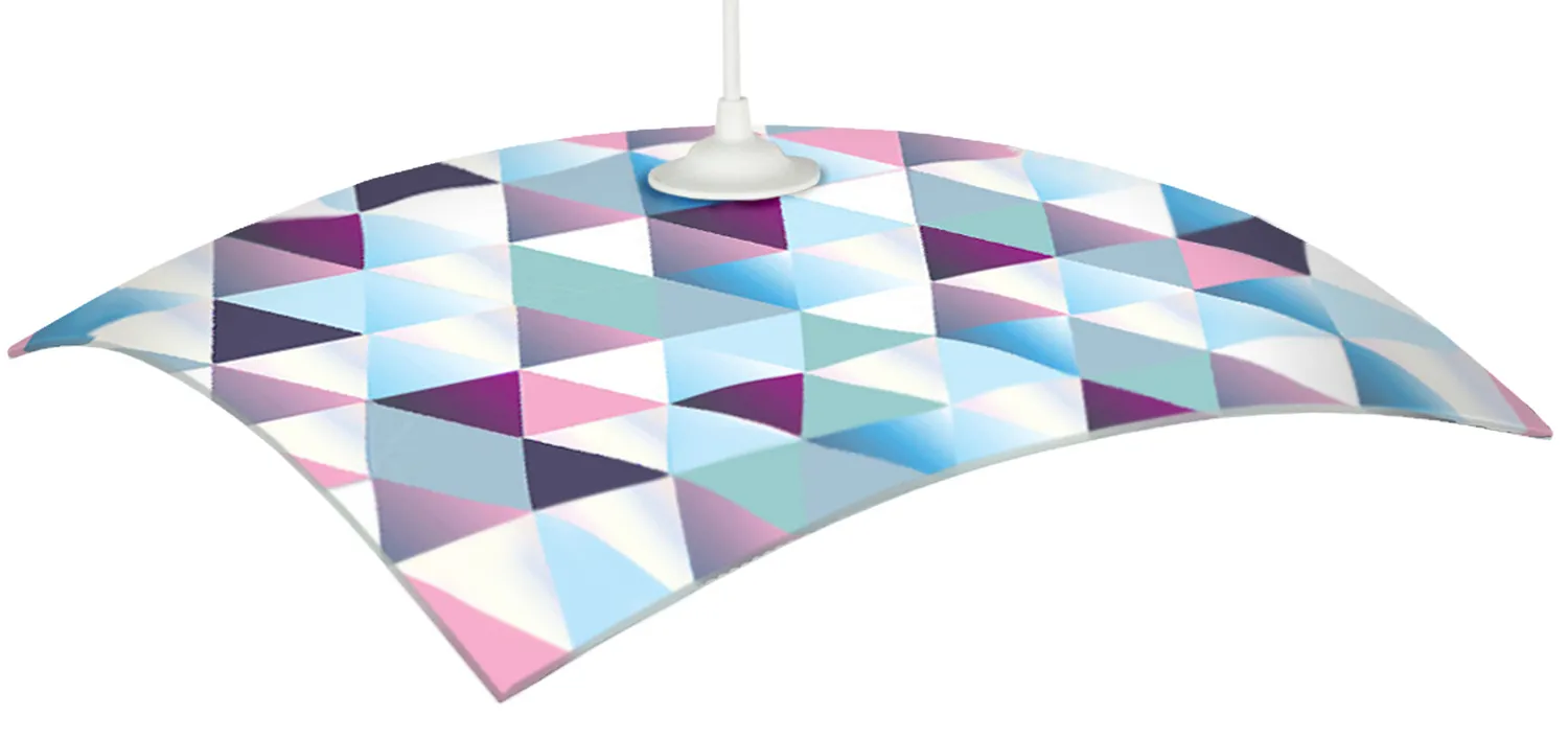 Tosel Diamonds sospensione vetro multicolore 40x100 cm