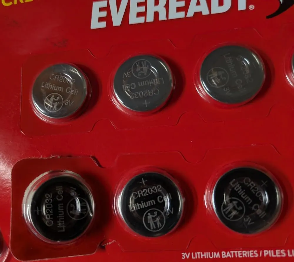 Eveready CR2032 batterie bottone litio 3V confezione 10