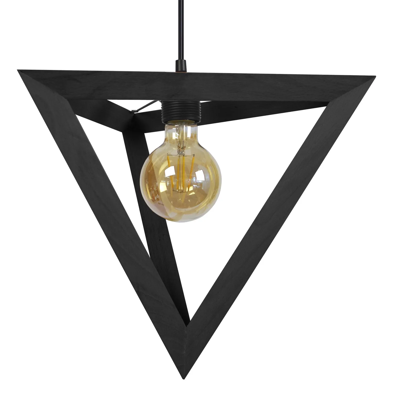 Tosel Tetraedre sospensione legno naturale 100 cm