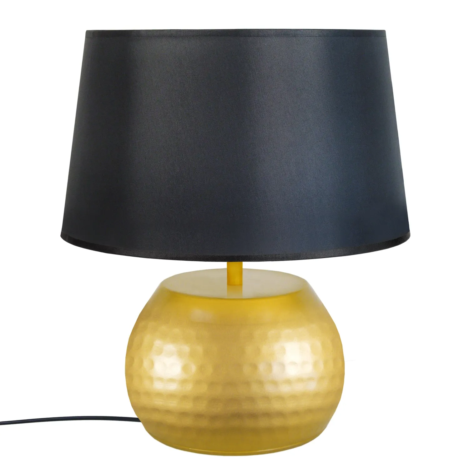 Tosel Bangalore lampada da tavolo sfera cromo bianco 47 cm